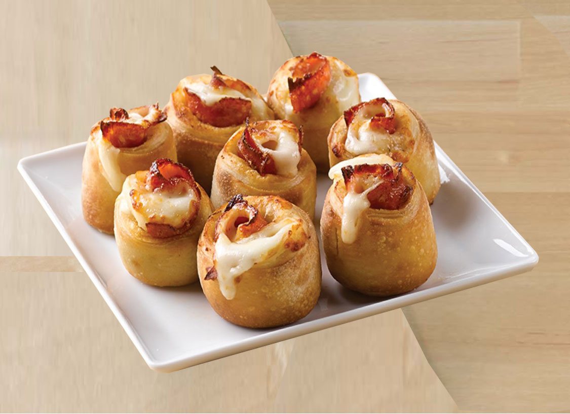 Entradas Peperoni Rolls Papa John's El Salvador Ordenar pizza online.