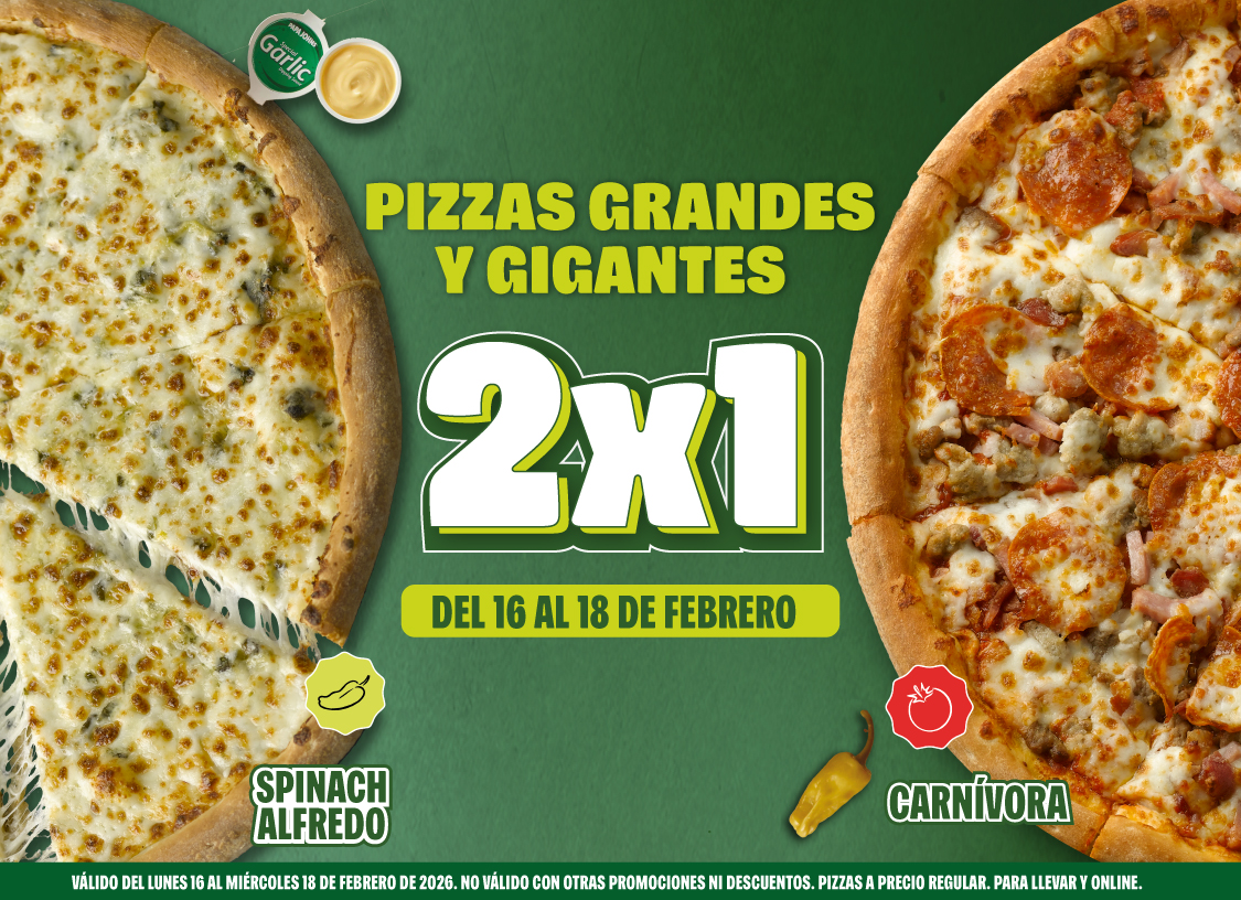 2x1 en Grandes y Gigantes