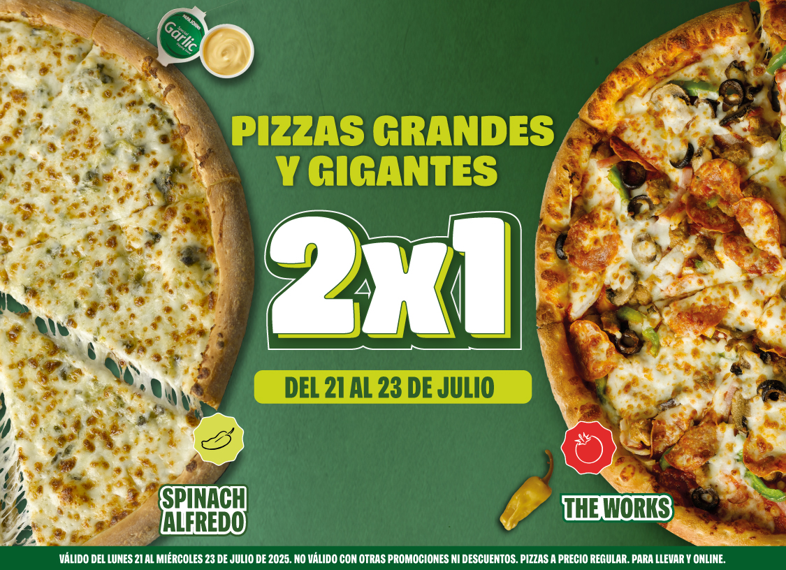 2x1 en Grandes y Gigantes