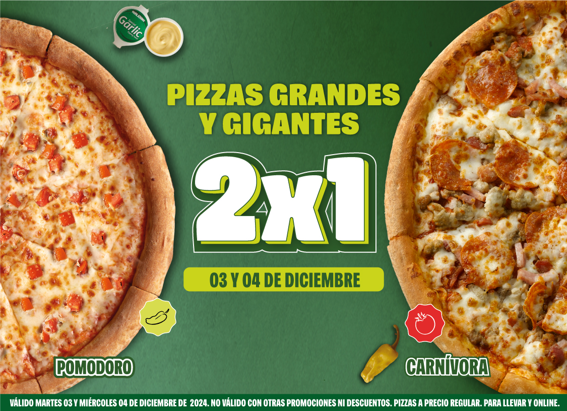 2x1 en Grandes y Gigantes